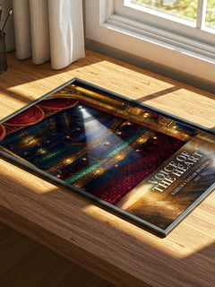 Voice of the Heart watercolour book poster framed on wall – romance wall art