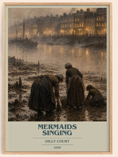Mermaids Singing book cover book poster by Dilly Court – framed literary art print