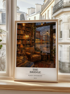 The Bridge book cover poster colour and style options – Karen Kingsbury book art