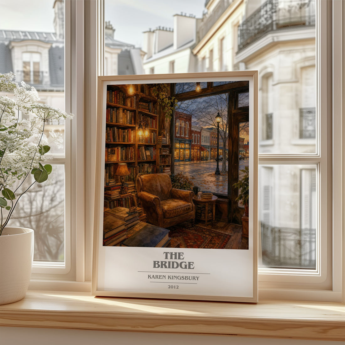 The Bridge book cover poster colour and style options – Karen Kingsbury book art