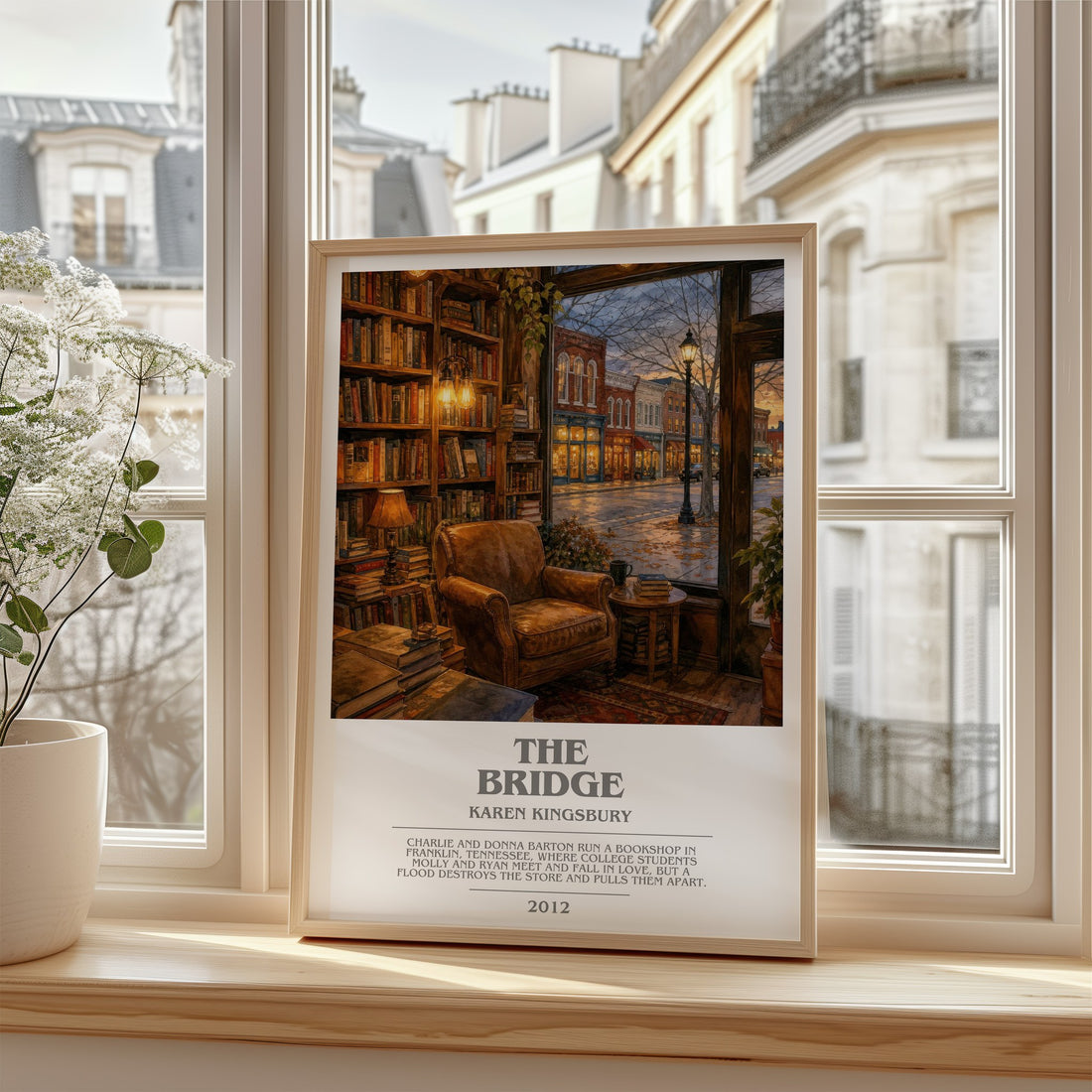 The Bridge bookish poster colour and style options – Karen Kingsbury book art