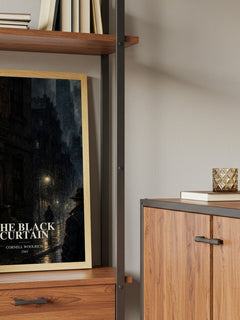 The Black Curtain book watercolour illustration paper finish options – matte satin gloss
