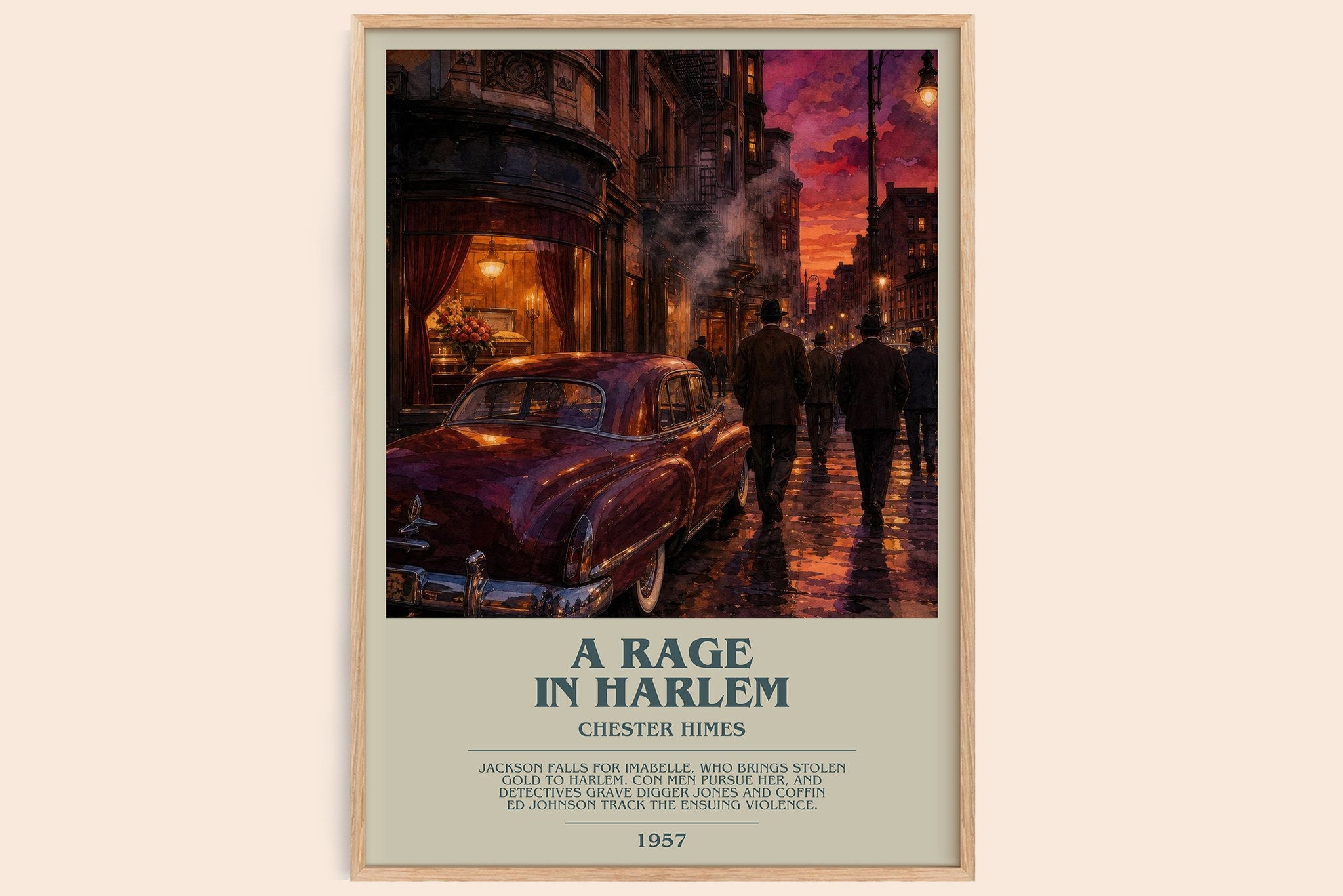 A Rage in Harlem Bookish Wall Art by Chester Himes