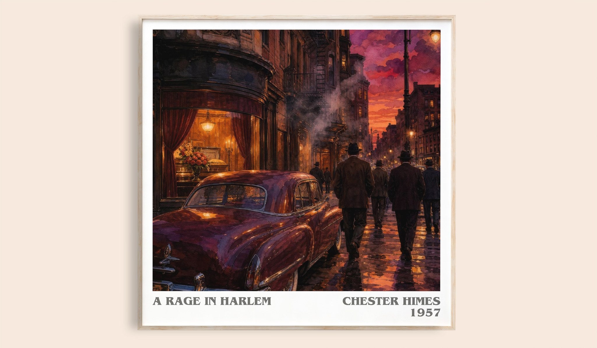 A Rage in Harlem Literary Art Print by Chester Himes