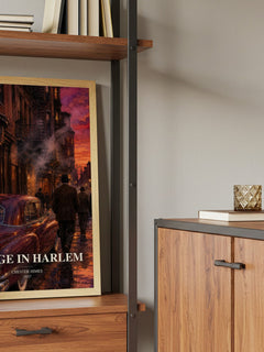 A Rage in Harlem book watercolour illustration paper finish options – matte satin gloss