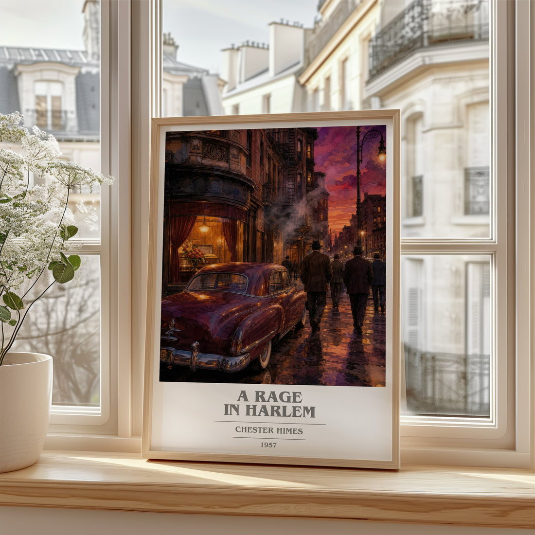 A Rage in Harlem book cover poster colour and style options – Chester Himes book art
