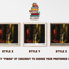 The Real Cool Killers literary print in frame leaning in hallway – crime wall art