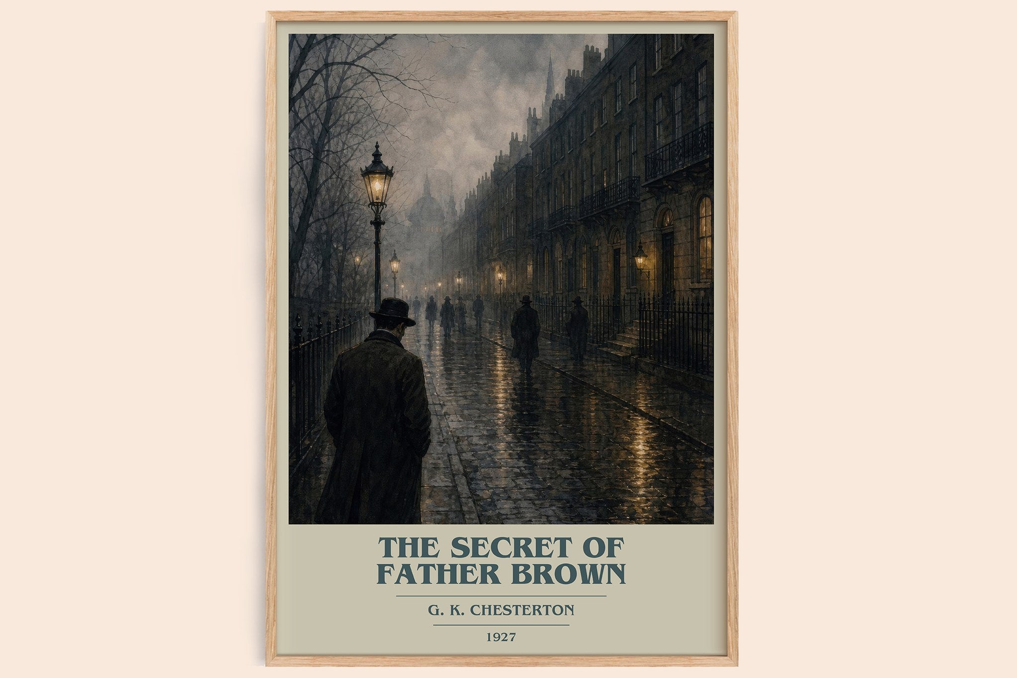 The Secret of Father Brown Book Cover Poster by G. K. Chesterton