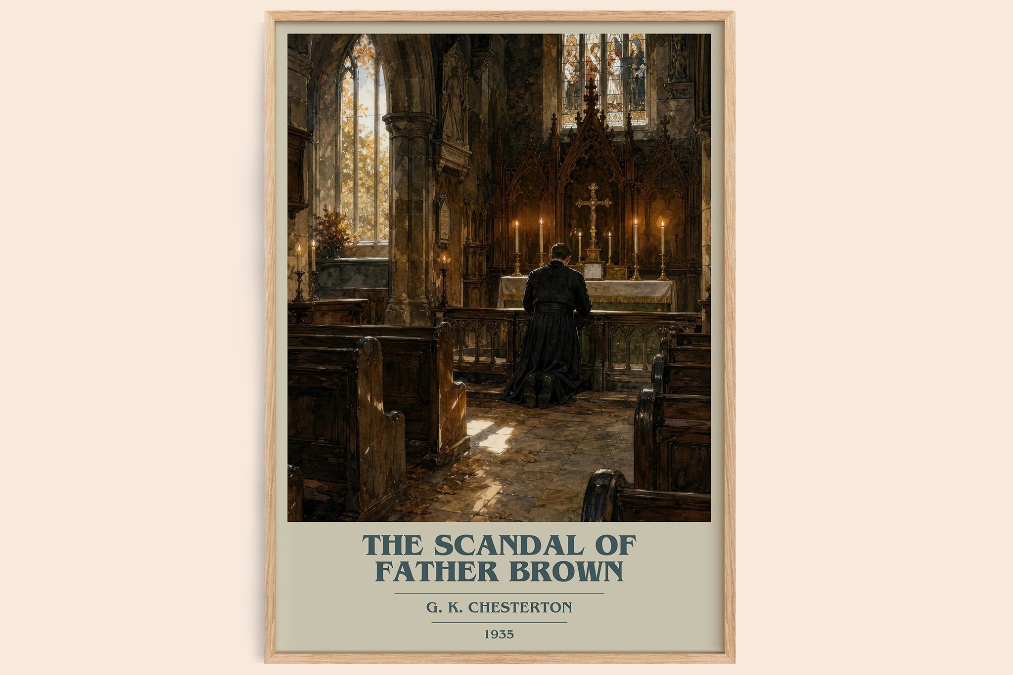 The Scandal of Father Brown Book Cover Poster by G. K. Chesterton
