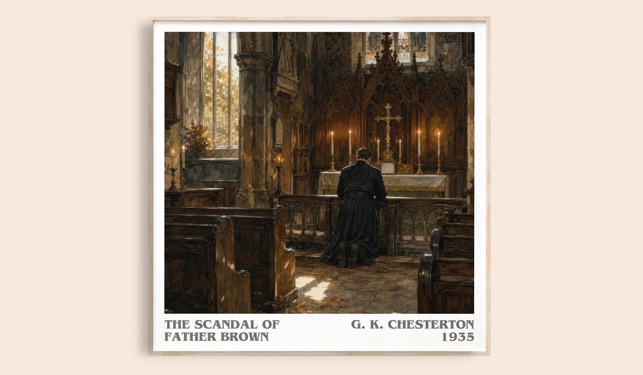 The Scandal of Father Brown Literary Art Print by G. K. Chesterton