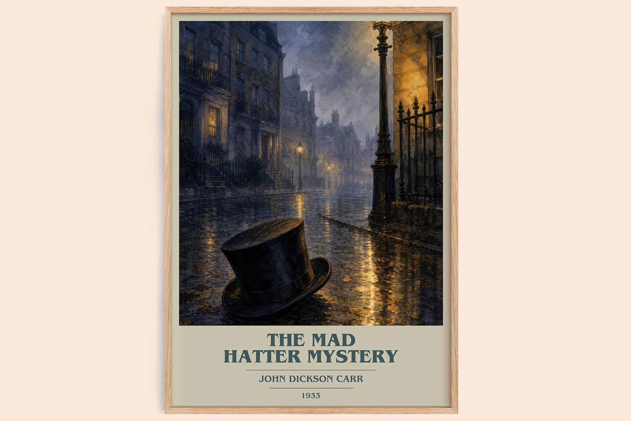 The Mad Hatter Mystery Book Cover Poster by John Dickson Carr