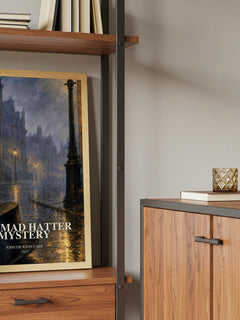The Mad Hatter Mystery book watercolour illustration paper finish options – matte satin gloss