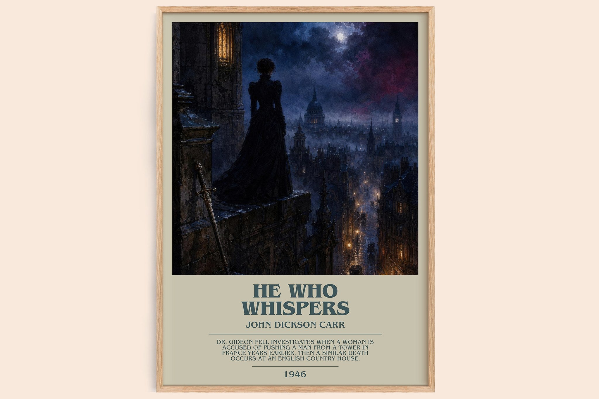 He Who Whispers Bookish Wall Art by John Dickson Carr