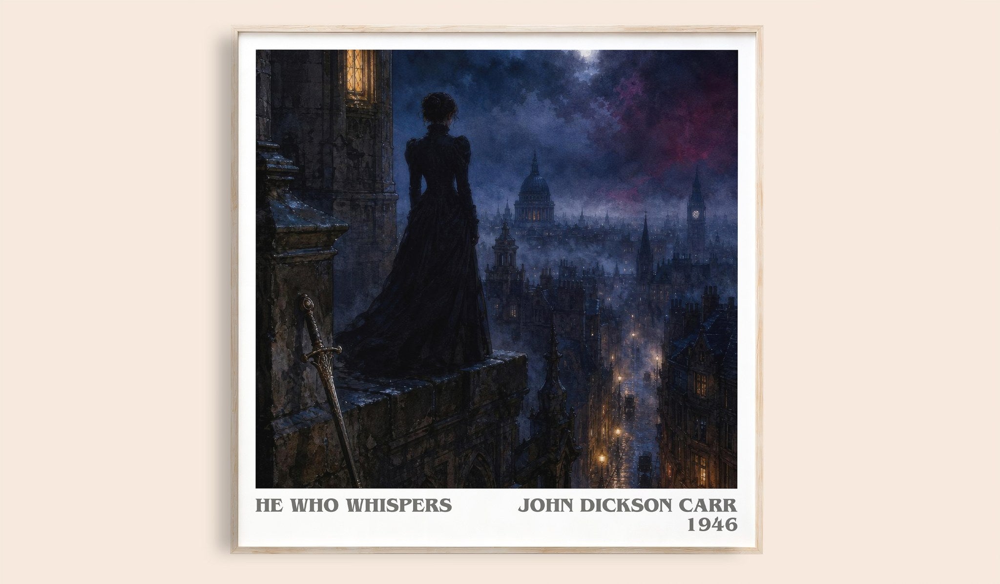 He Who Whispers Literary Art Print by John Dickson Carr