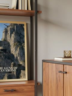 The Guns of Navarone book watercolour illustration paper finish options – matte satin gloss