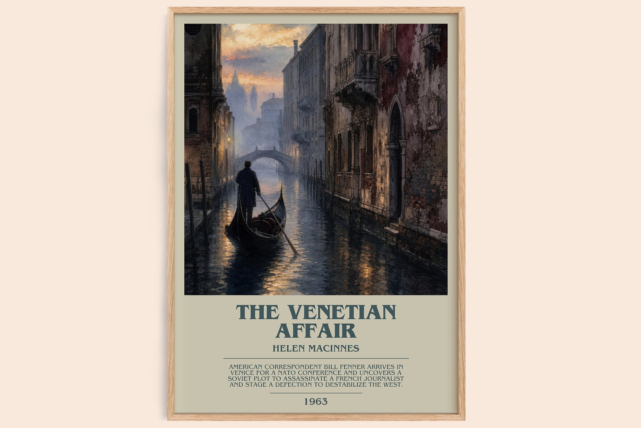 The Venetian Affair Bookish Wall Art by Helen MacInnes