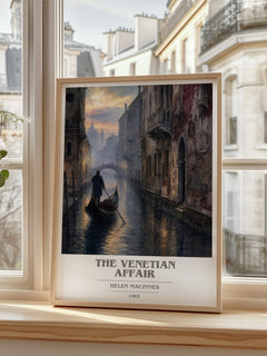 The Venetian Affair book cover poster colour and style options – Helen MacInnes book art