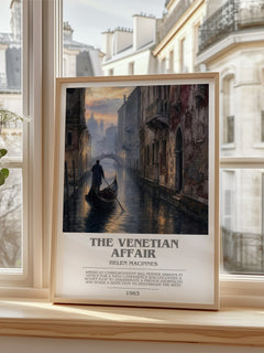 The Venetian Affair bookish poster colour and style options – Helen MacInnes book art