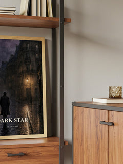 Dark Star book watercolour illustration paper finish options – matte satin gloss