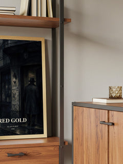 Red Gold book watercolour illustration paper finish options – matte satin gloss