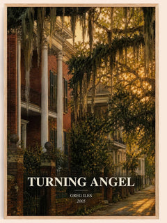 Turning Angel watercolour book poster by Greg Iles – framed literary art print