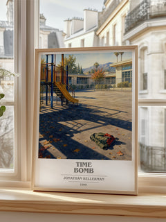 Time Bomb book cover poster colour and style options – Jonathan Kellerman book art