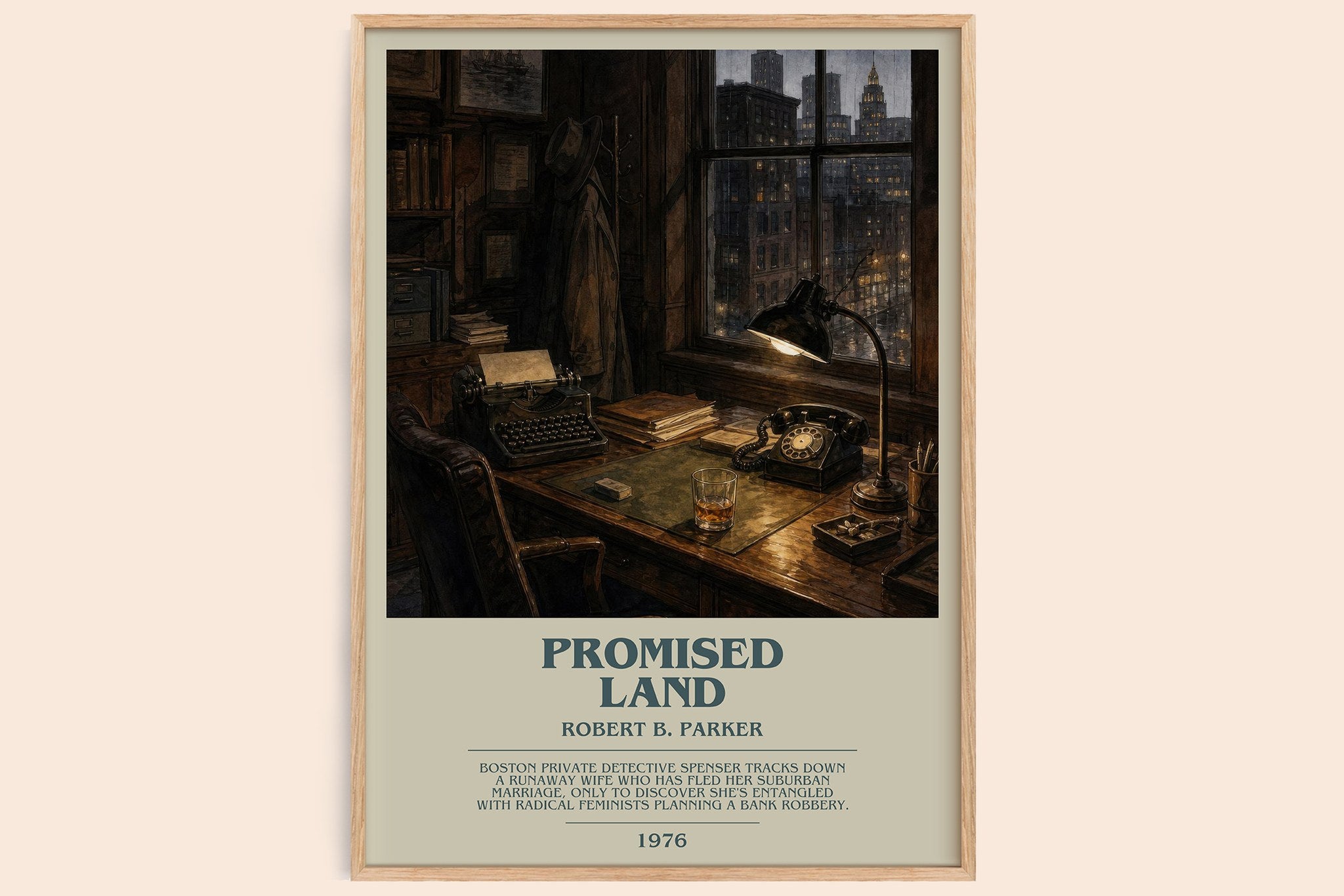 Promised Land Bookish Wall Art by Robert B. Parker