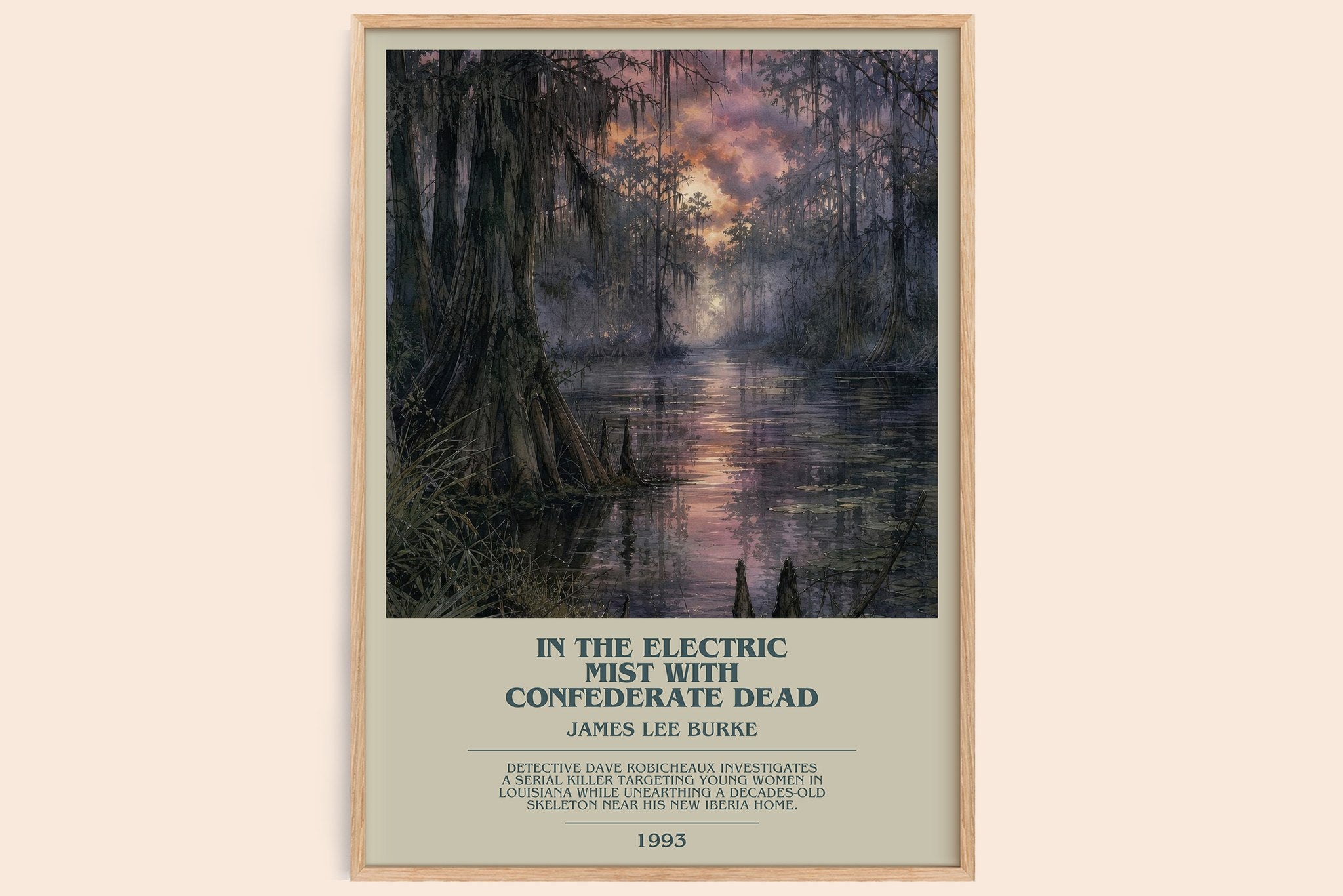 In the Electric Mist with Confederate Dead Bookish Wall Art by James Lee Burke