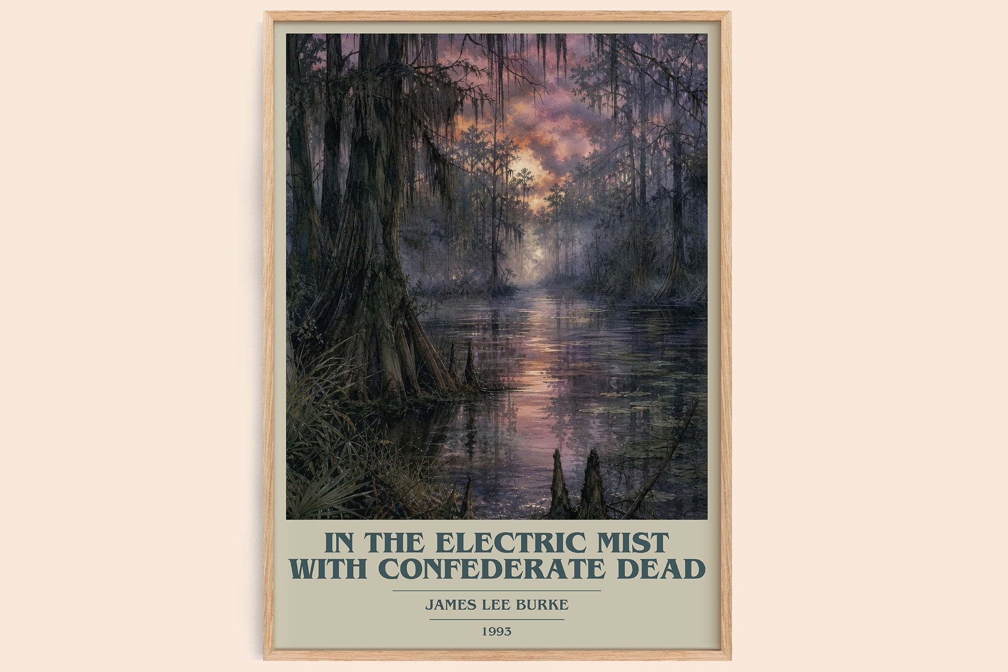 In the Electric Mist with Confederate Dead Book Cover Poster by James Lee Burke