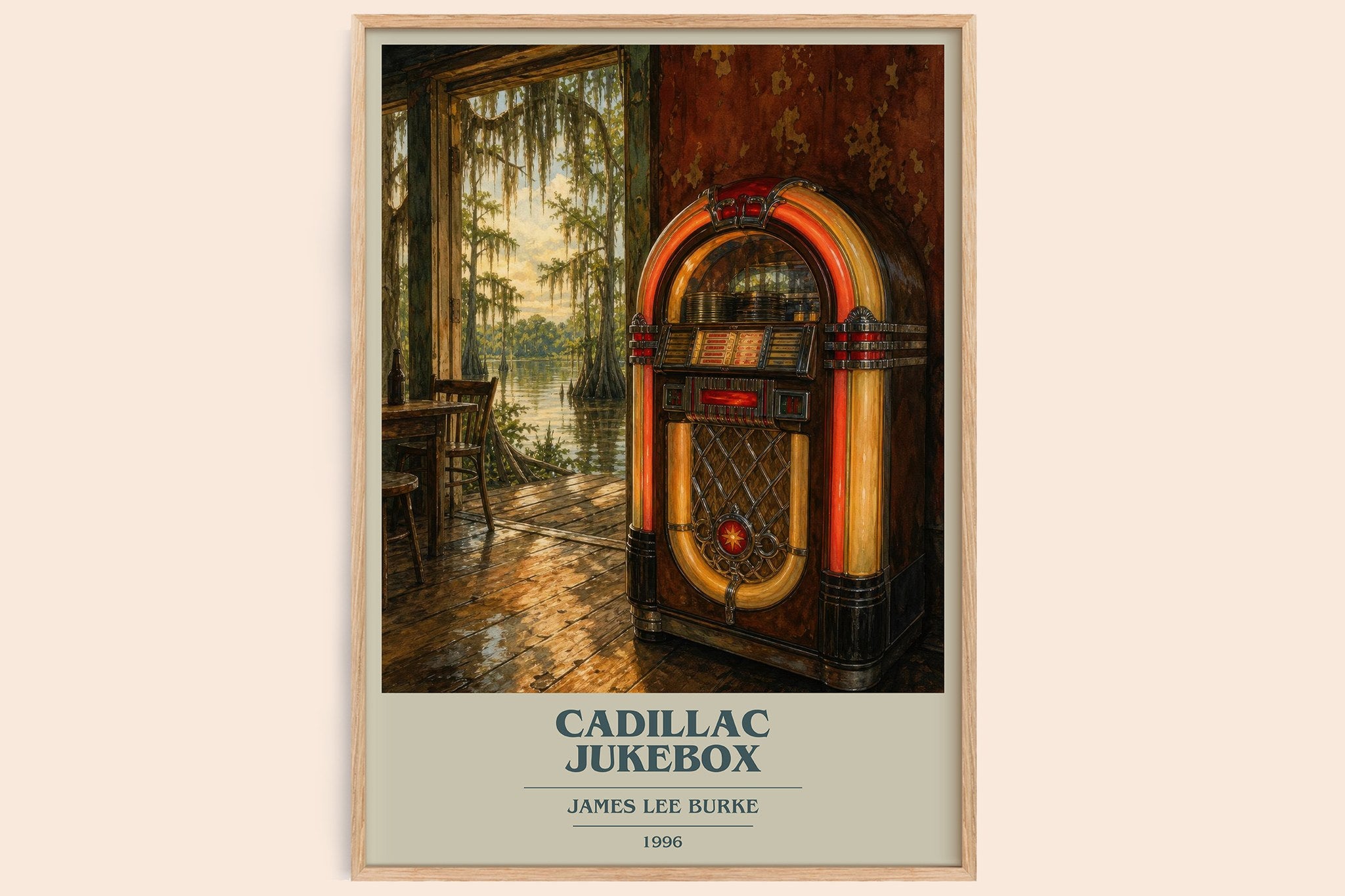 Cadillac Jukebox Book Cover Poster by James Lee Burke