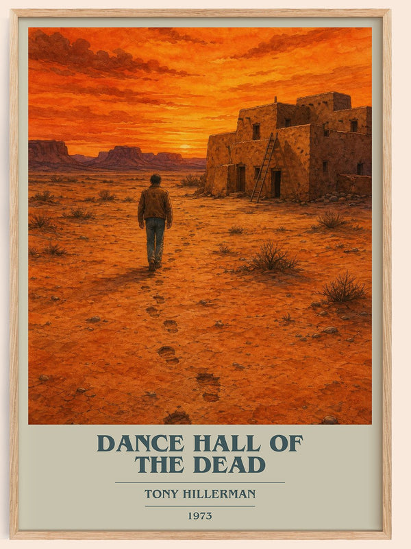 Dance Hall of the Dead book cover book poster by Tony Hillerman – framed literary art print
