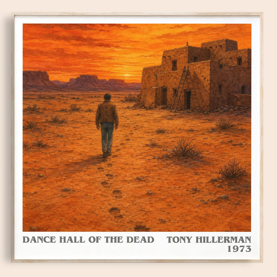 Dance Hall of the Dead literary book poster by Tony Hillerman – framed literary art print