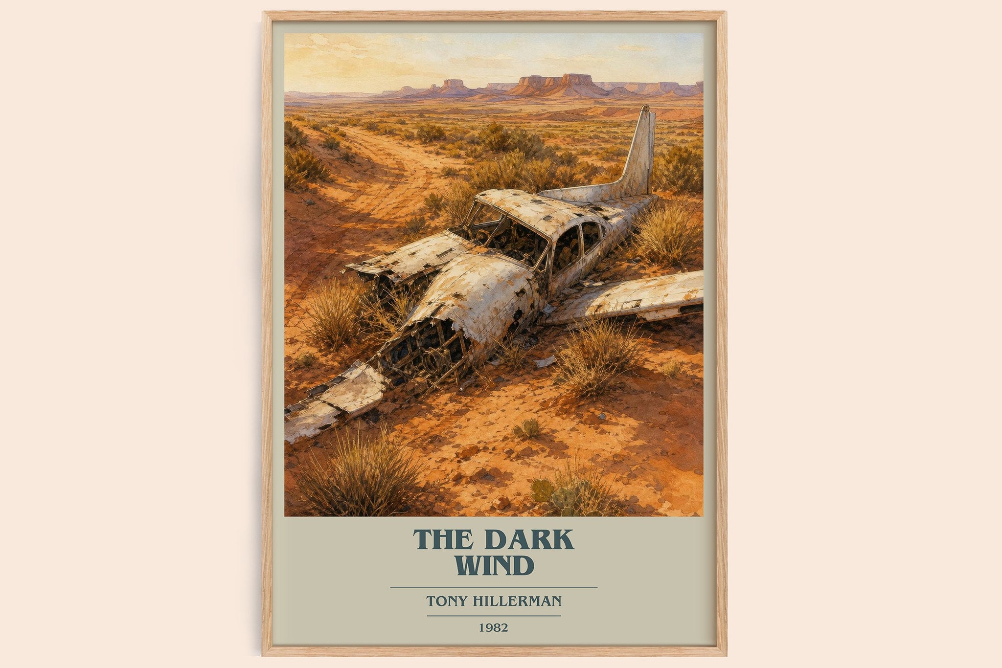 The Dark Wind Book Cover Poster by Tony Hillerman