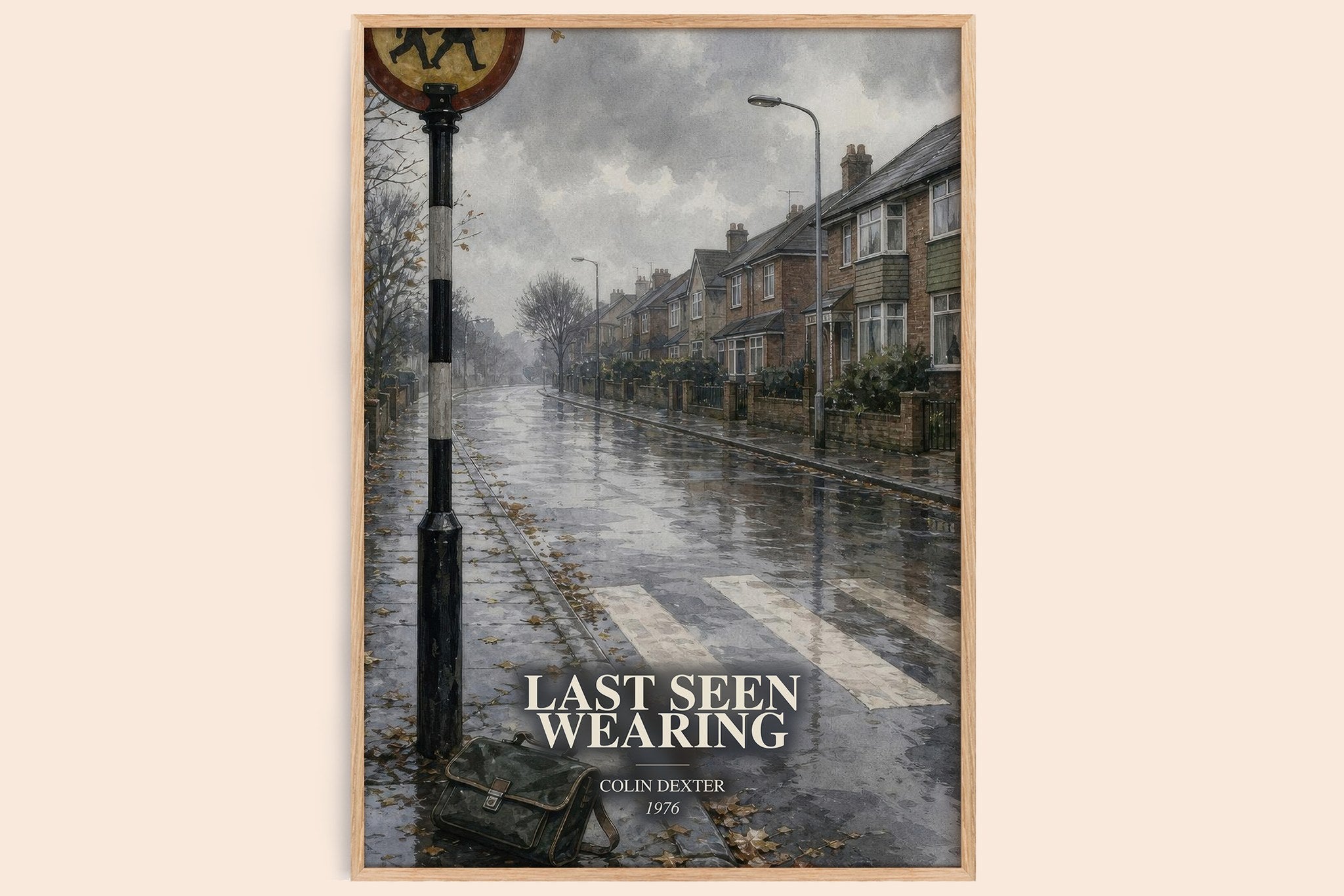 Last Seen Wearing Book Watercolour Illustration by Colin Dexter