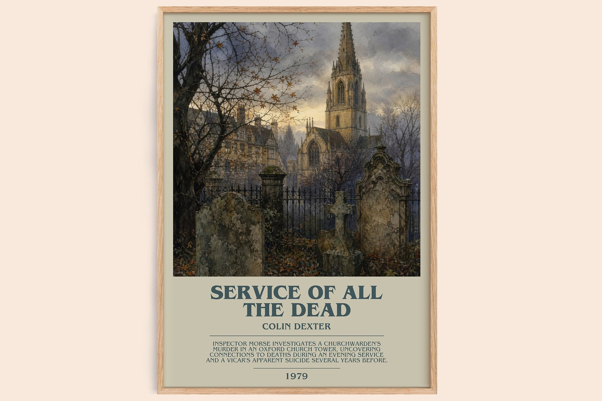 Service of All the Dead Bookish Wall Art by Colin Dexter