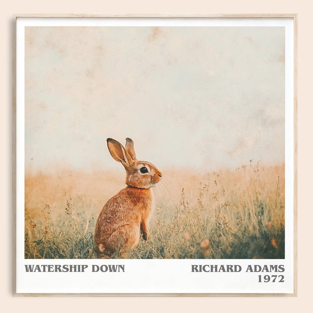 Watership Down Literary Art Print by Richard Adams