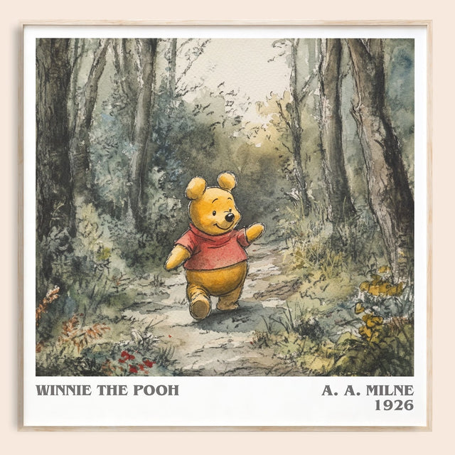 Winnie the Pooh Literary Art Print by A. A. Milne