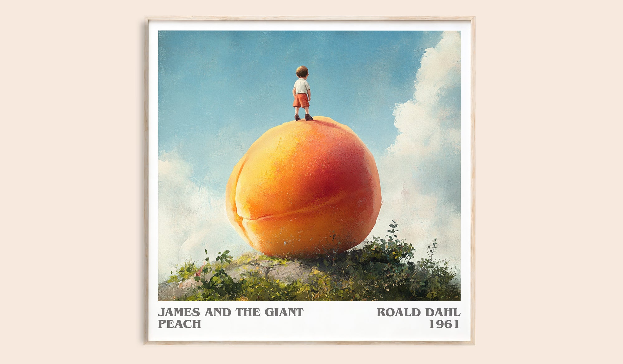 James And The Giant Peach by Roald Dahl | Square Bookish Poster | Inspired Fan Art Print | Free Delivery