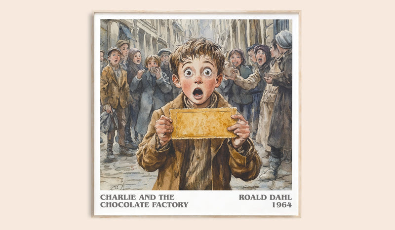 Charlie and the Chocolate Factory Literary Art Print by Roald Dahl