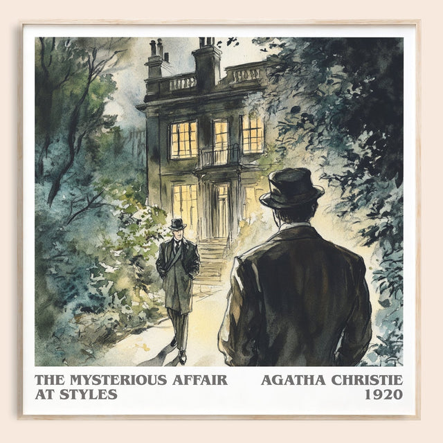 The Mysterious Affair At Styles Literary Art Print by Agatha Christie