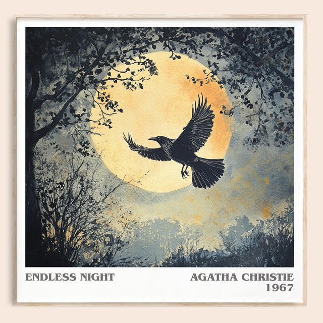Endless Night Literary Art Print by Agatha Christie