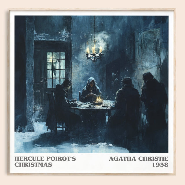 Hercule Poirot's Christmas Literary Art Print by Agatha Christie