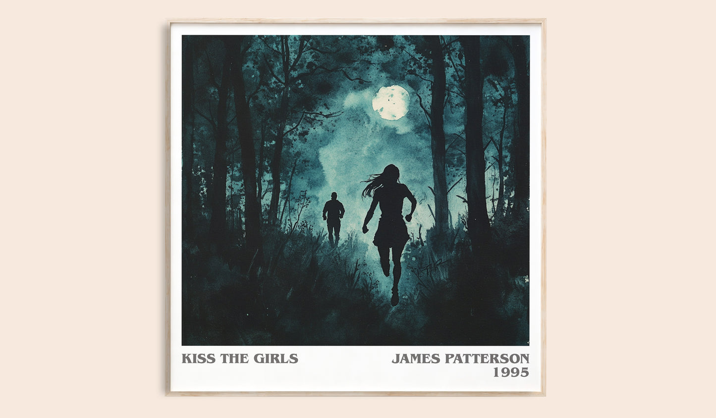 Kiss the Girls literary book poster by James Patterson – framed literary art print