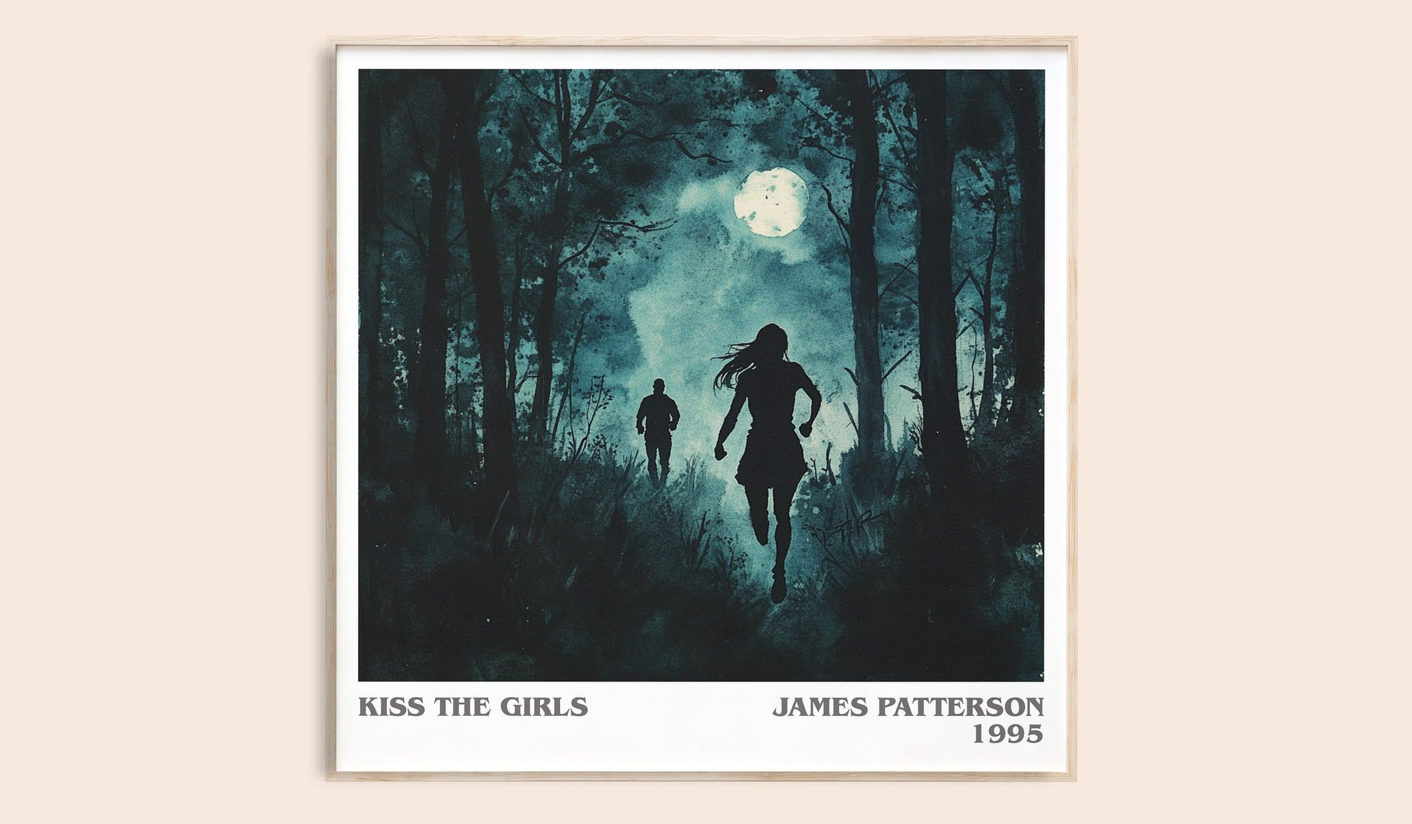 Kiss the Girls literary book poster by James Patterson – framed literary art print