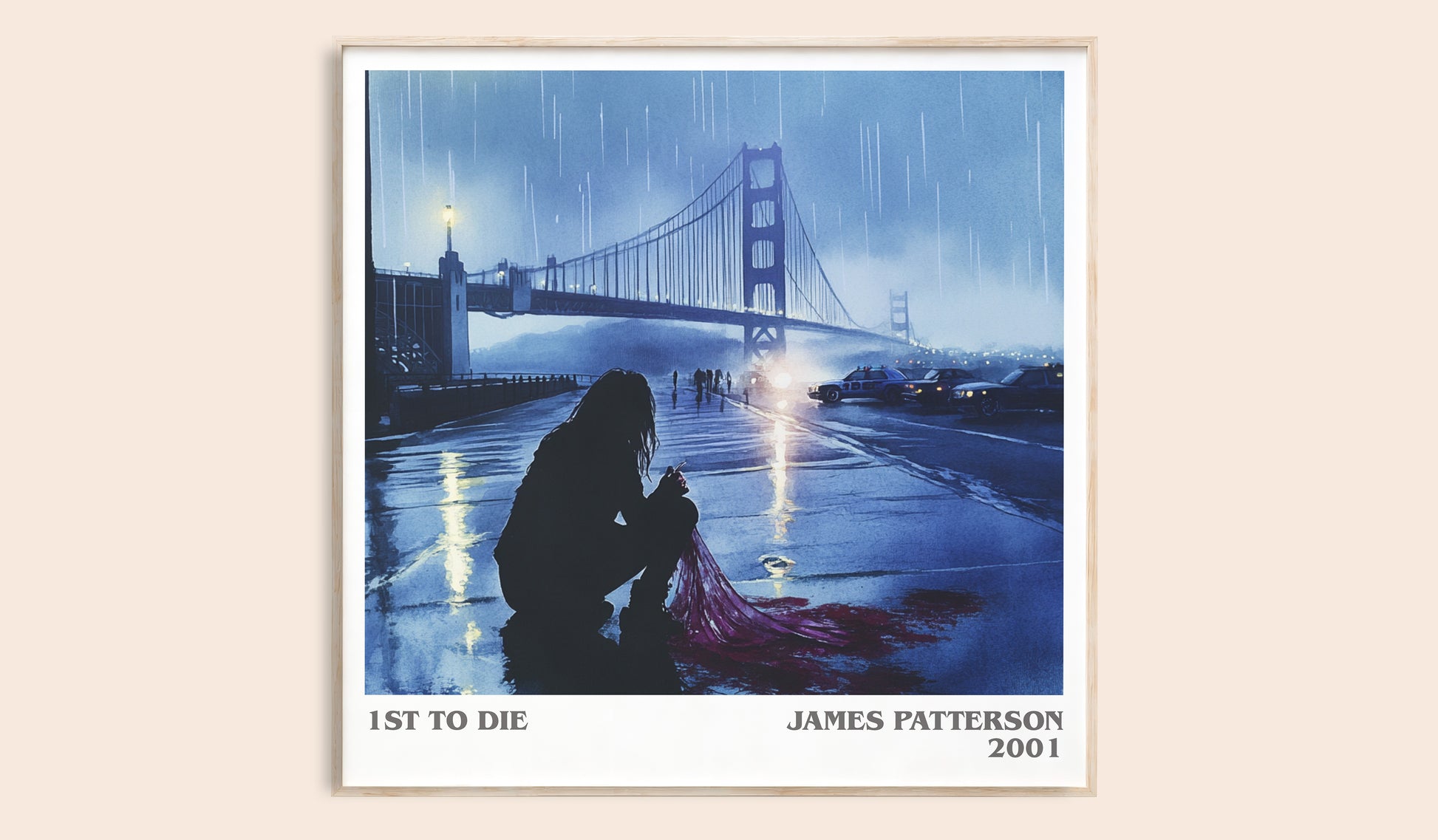 First To Die literary book poster by James Patterson – framed literary art print