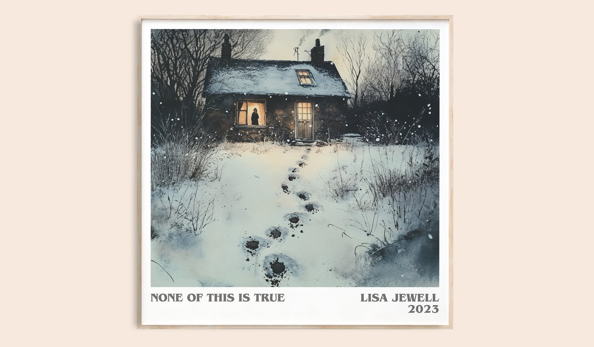None of this is True literary book poster by Lisa Jewell – framed literary art print