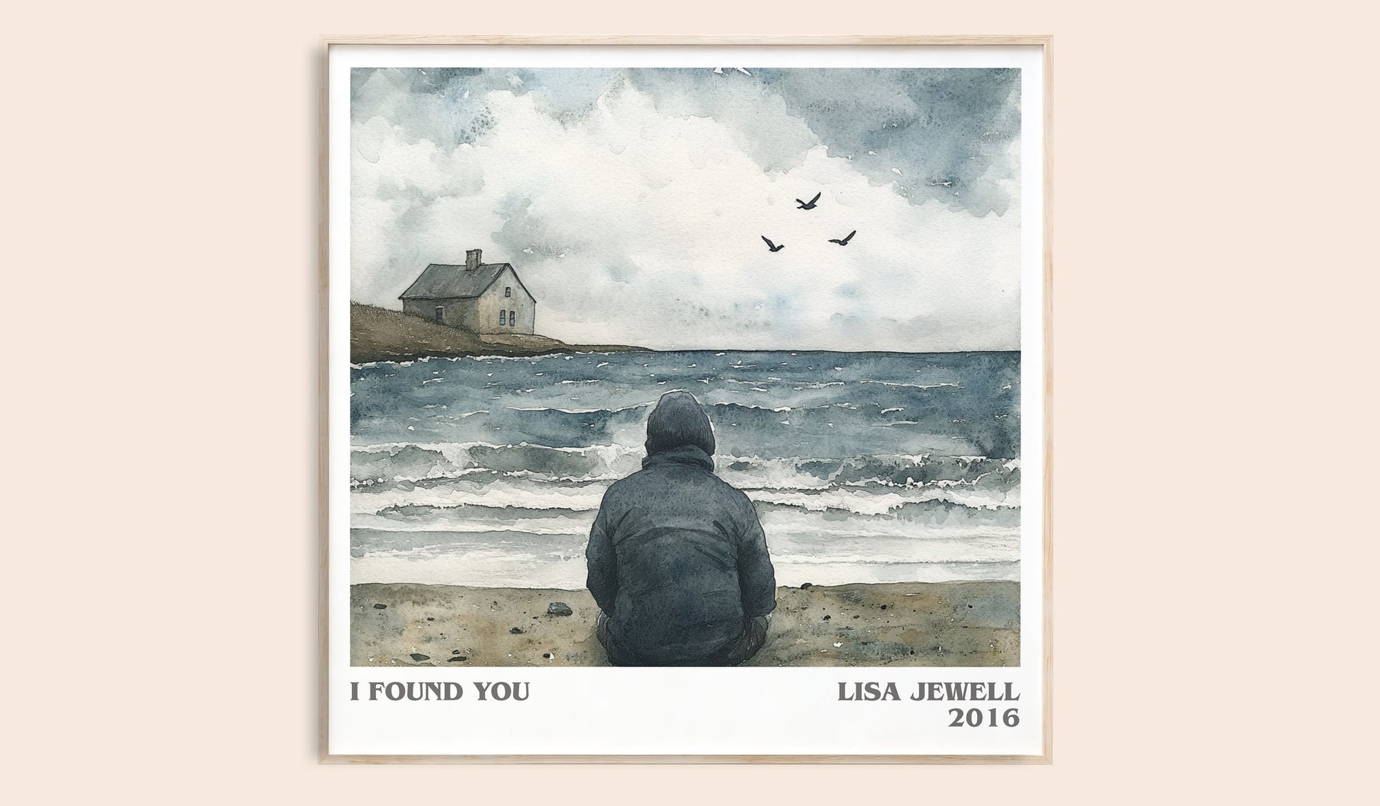 I Found You literary book poster by Lisa Jewell – framed literary art print