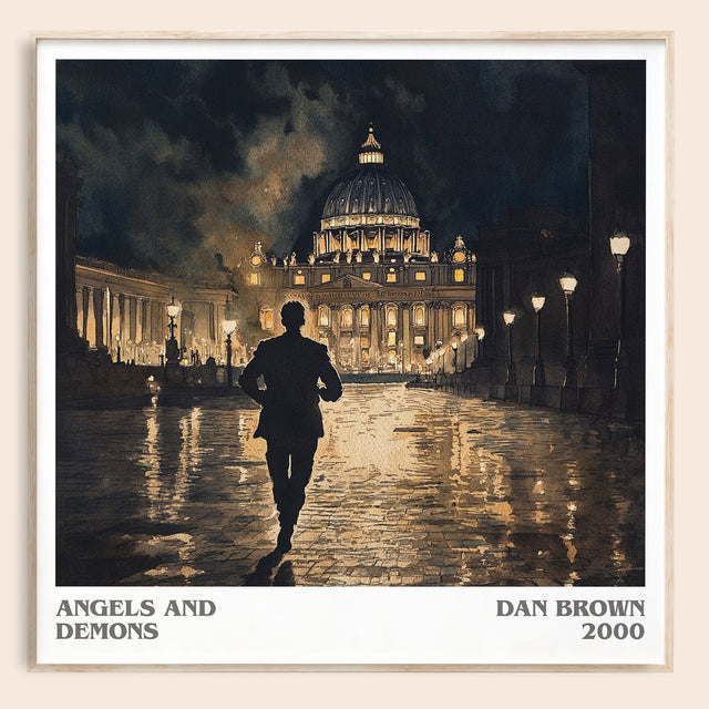 Angels And Demons Literary Art Print by Dan Brown