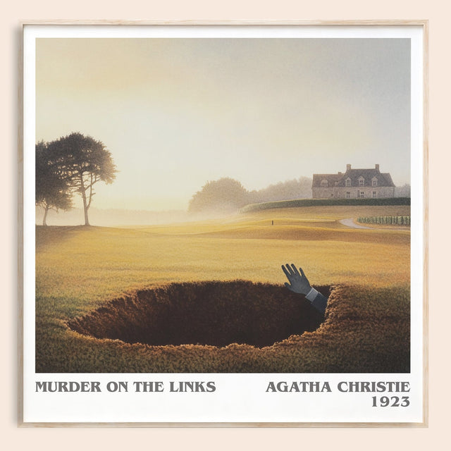 The Murder on the Links Literary Art Print by Agatha Christie