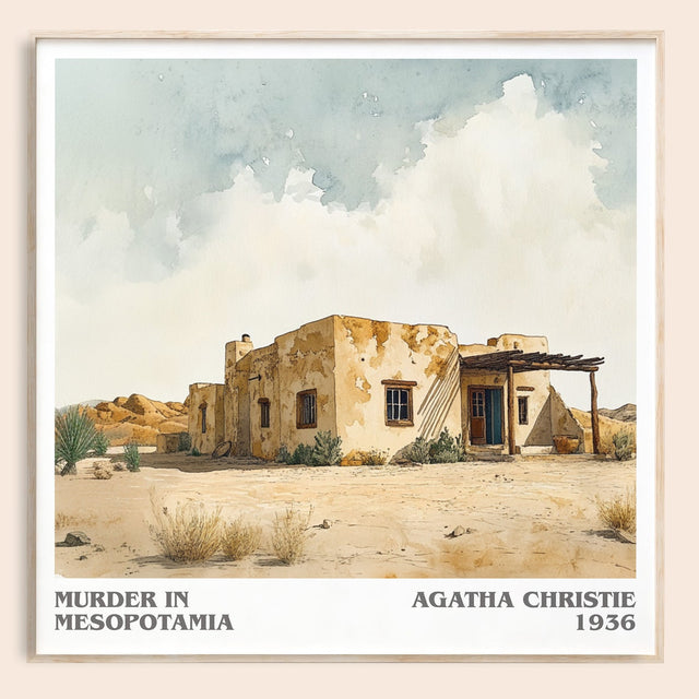Murder in Mesopotamia Literary Art Print by Agatha Christie